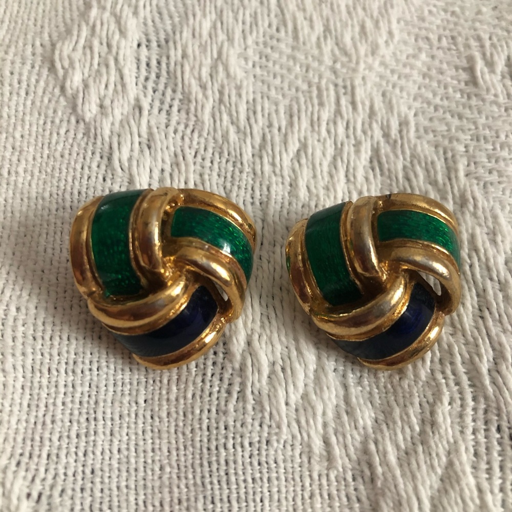 David Hill Vintage Clip Earrings